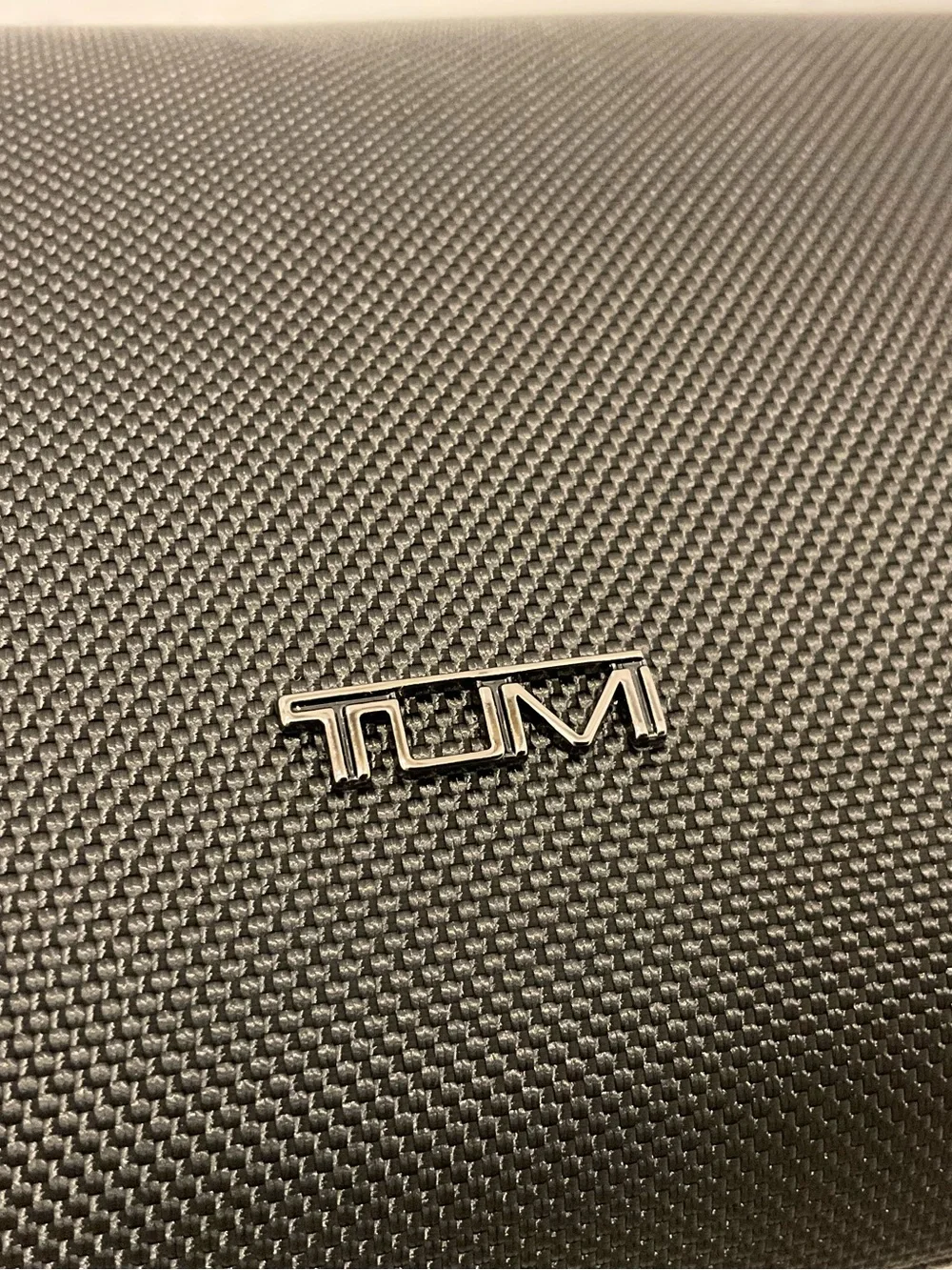 NEW TUMI 8.75” Ballistic Nylon Zippered Pouch with Strap Cosmetic Bag - BLACK
